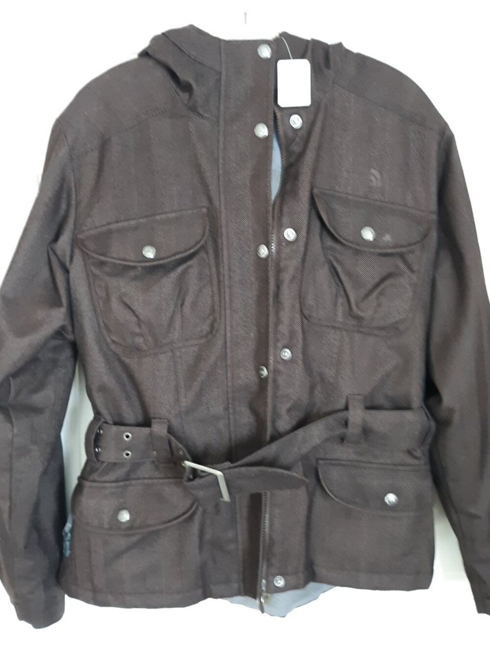 Hooded North Face Jacket Womans size L EUC